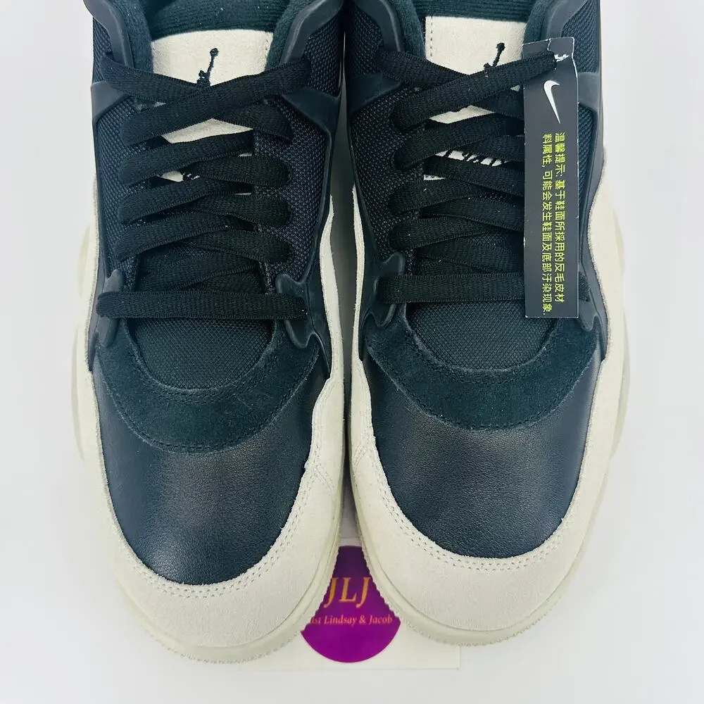 Nike Air Jordan Men's 4 RM Sneakers 'Black Light Bone' FQ7939-001 Size 14